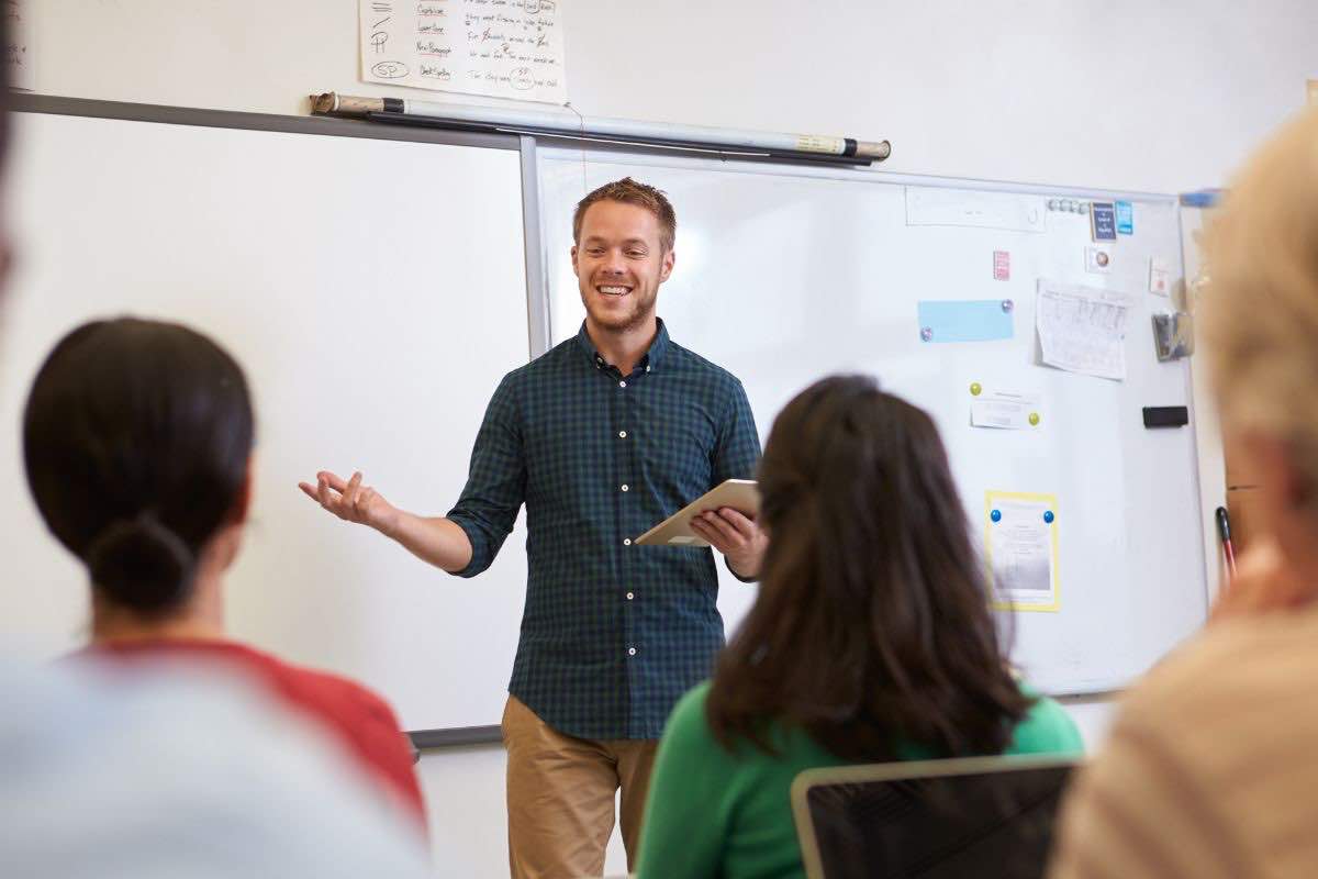 Docente in classe