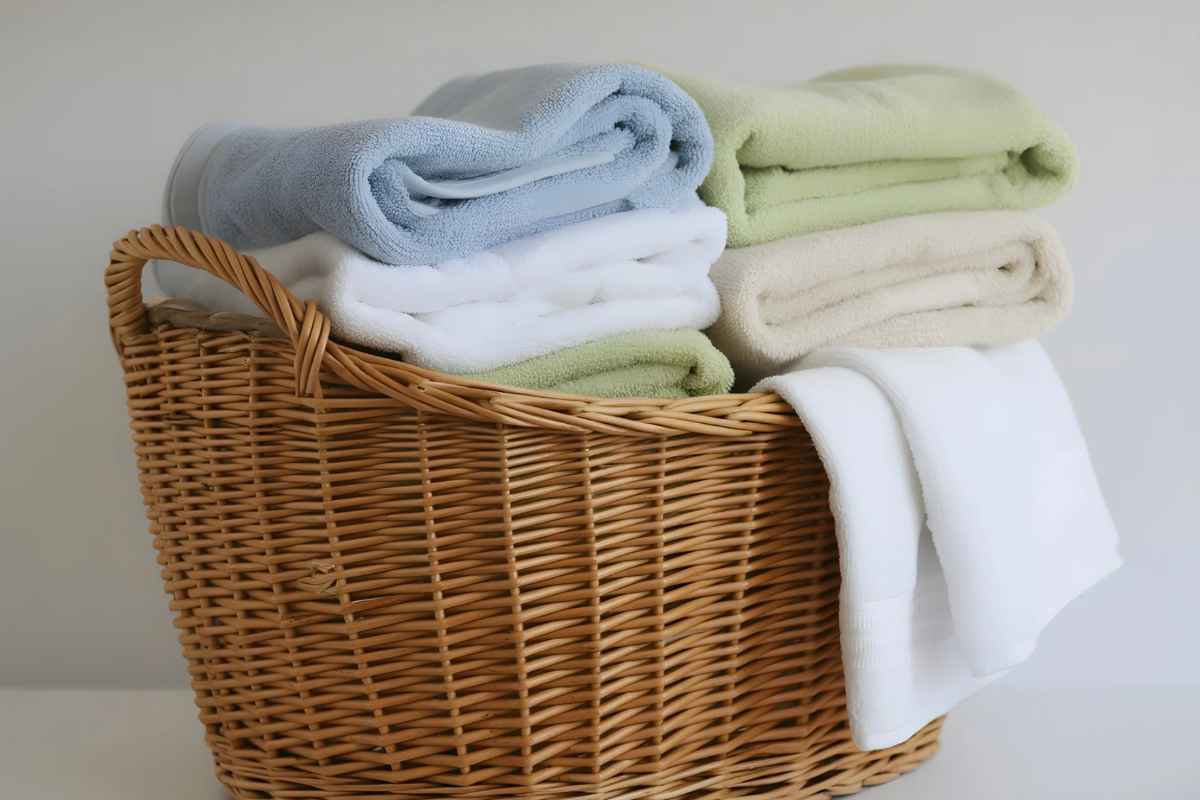 Cesto con asciugamani